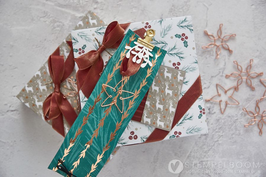 Weihnachts-Geschenke + Weihnachtskarte in passenden Farben - mit der Produktreihe "Weihnachtszeit"